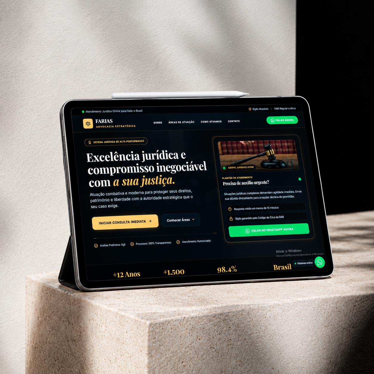 Estratégia de criação de sites para advogados com captação de clientes